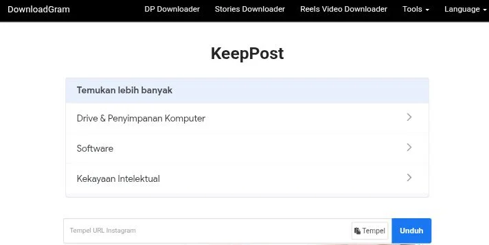 Dengan Situs KeepPost